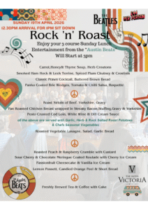 Rock and Roast Menu 2026 Hotel Victoria