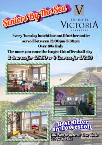 Spring Seniors by the sea menu 2026 Hotel Victoria